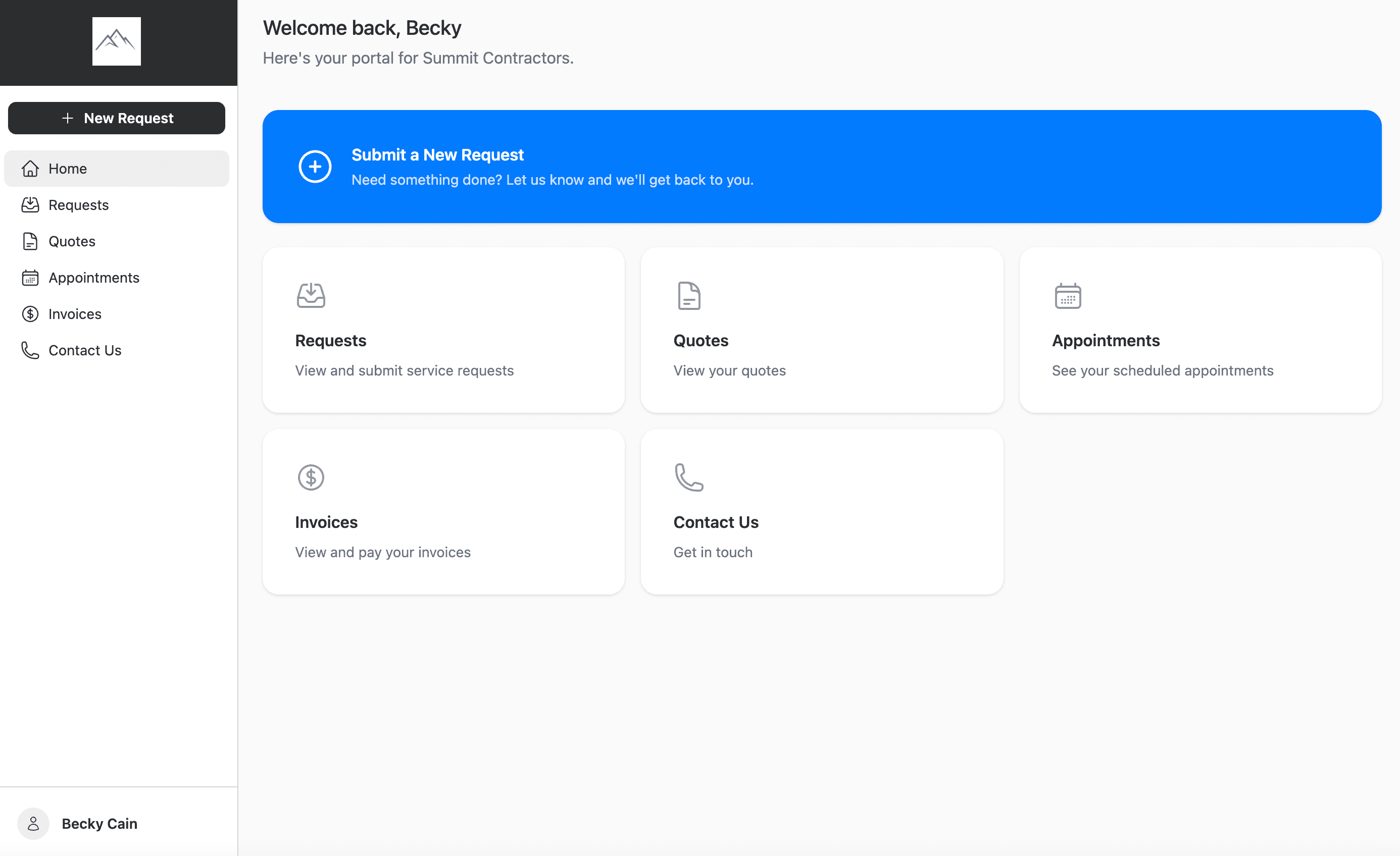 Client Portal Dashboard
