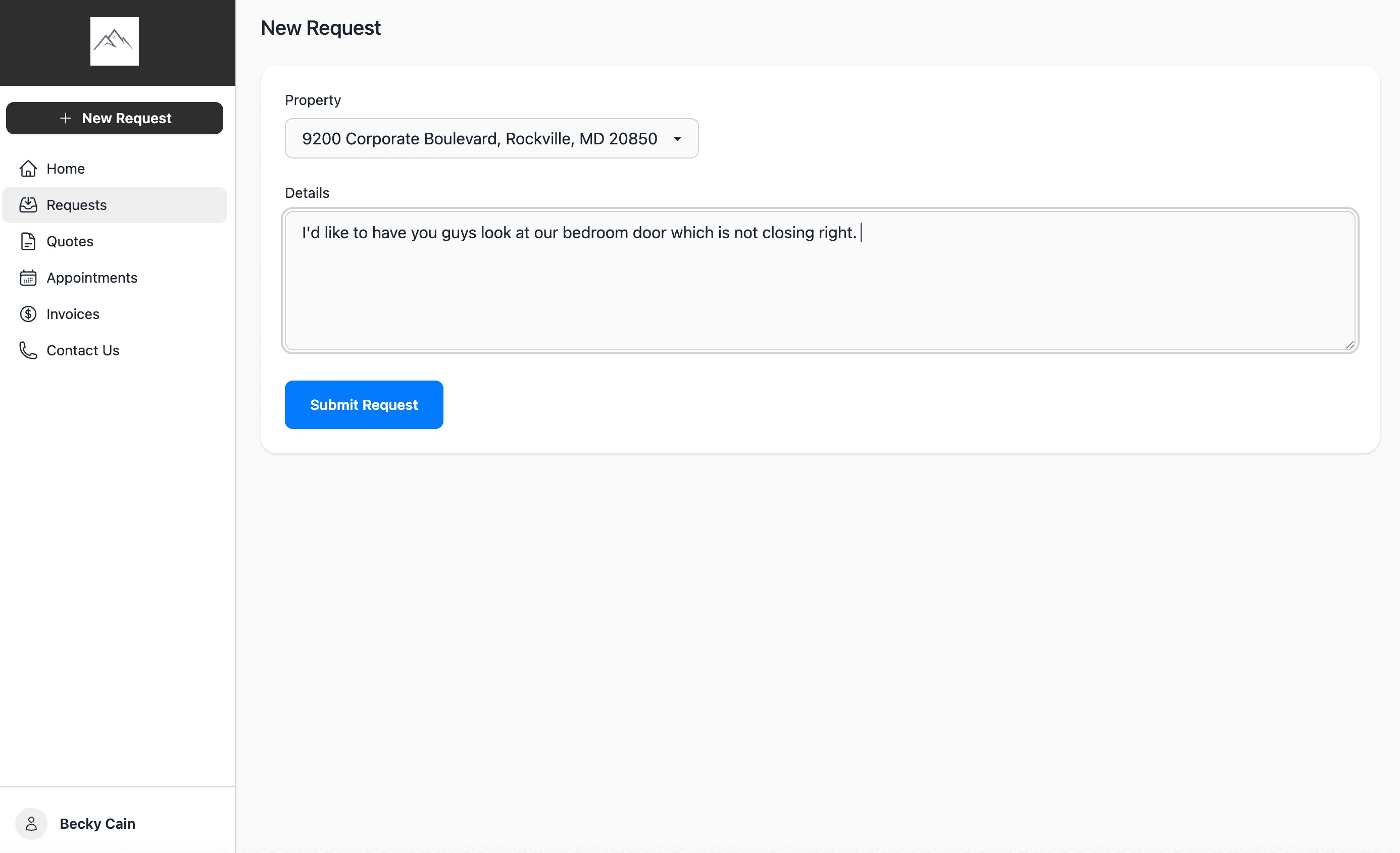 Submit New Request