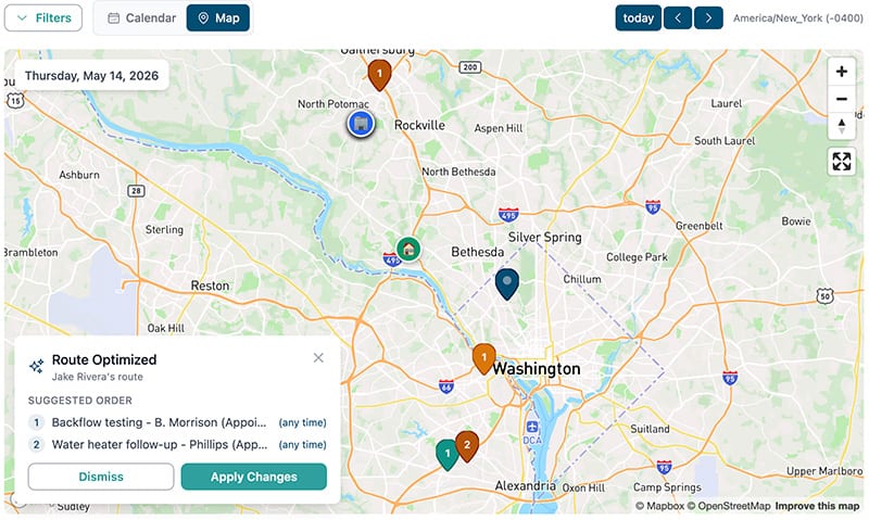 Route Optimized Suggested Order