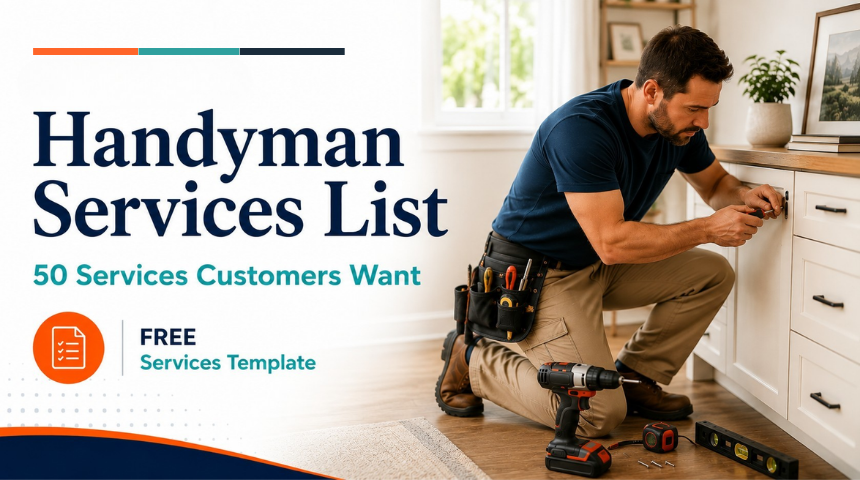 Handyman Services List: 50 Services Customers Want