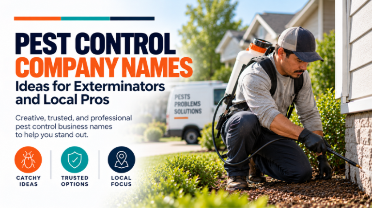 Pest Control Company Names: Ideas for Exterminators and Local Pros